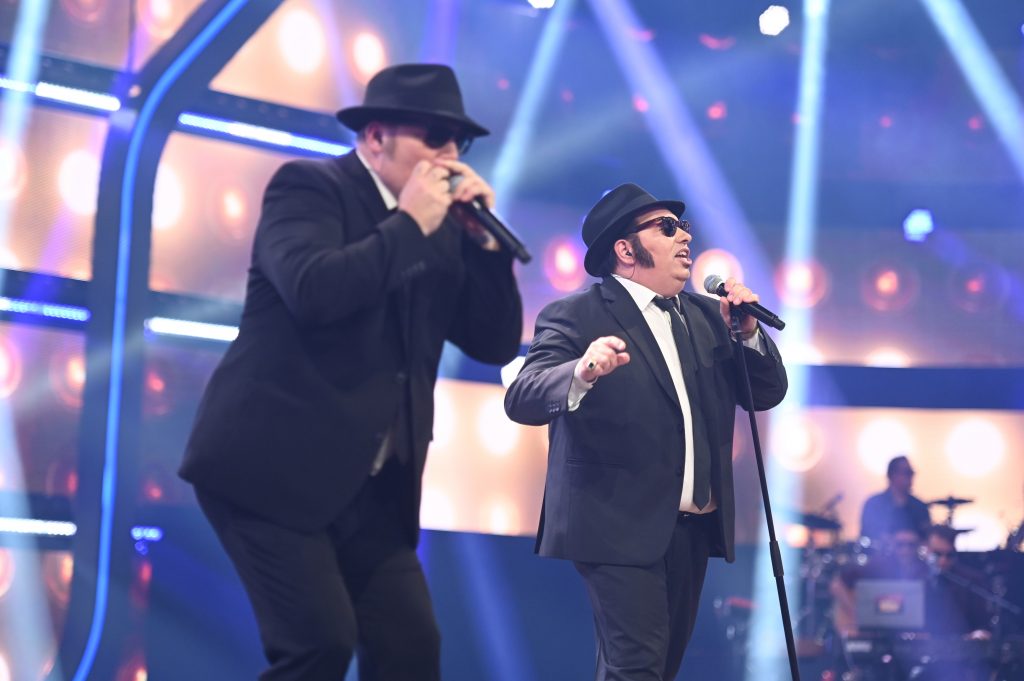 Buchen Sie die Blues Brothers von SAT.1 aus der Show "All together now"