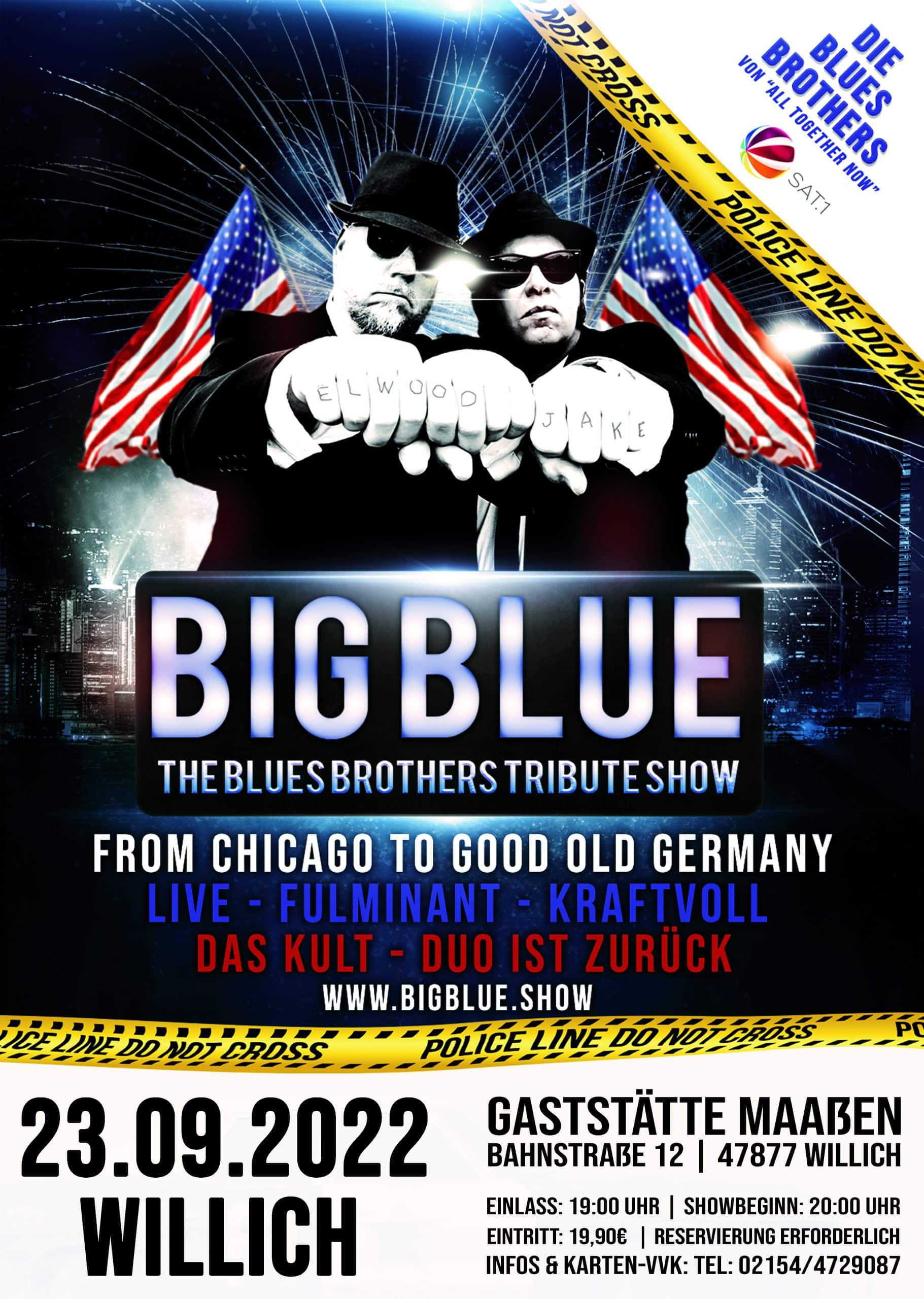 Big Blue "Blues Brothers" Tribute Show in Willich